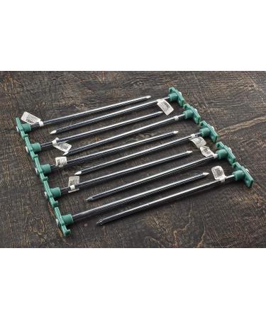 SE Heavy-Duty Metal Tent Pegs Stake Set (10-Pack) - 9NRC10 | Secure Camping Accessories - Buy Online on GoSupps.com