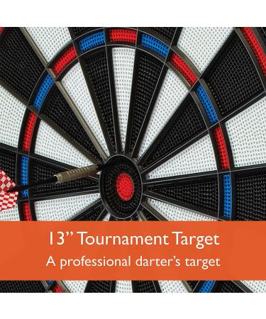 Fat Cat Mercury Electronic Dartboard with Cabinet Doors, Scoreboard, Dart Storage, Dual Display - Compact Target Face for Fast Play - Buy Online on GoSupps.com