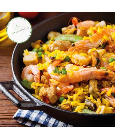 Premium Spanish Paella Spice Mix with Real Saffron - 60g Re-Lockable Aroma Can | Magic of the Spice - Buy Online on GoSupps.com