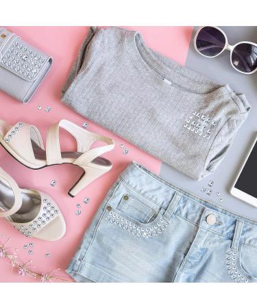 156 Pieces Sew on Rhinestones Claw Flatback Crystal Prong Setting Gems for DIY Crafts - White - Buy Online on GoSupps.com