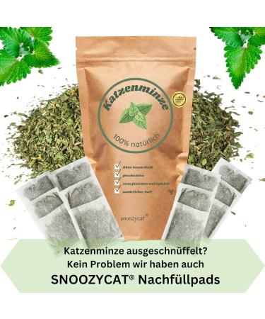 Snoozycat Refillable Catnip - 2pc Handmade Cotton Pads with 100% Organic Catnip - Washable & Refillable Cat Toys - Buy Online on GoSupps.com