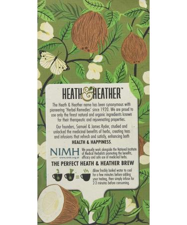 HEATH & HEATHER Organic Green Tea with Coconut - 20 Count | Premium Tea Bags - Buy Online on GoSupps.com