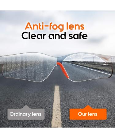 Safety Glasses UV 400 Protection for Eye Protection & Corded Earplugs Kit-Lightweight  Thick  Anti Fog  Scratch Resistant  Clear  Wraparound Eyewear for Indoor/Outdoor Work (Set of 3) - Buy Online on GoSupps.com
