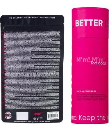  WOW TEA WOW TEA - Herbal Tea for Weight Loss | Detoxifying Tea - Body Cleansing and Bloating Relief | Ayurveda Wellness Tea + Tea Thermos with Infuser - 150g + 500ml | 100% Natural | Made in the EU - Buy Online on GoSupps.com