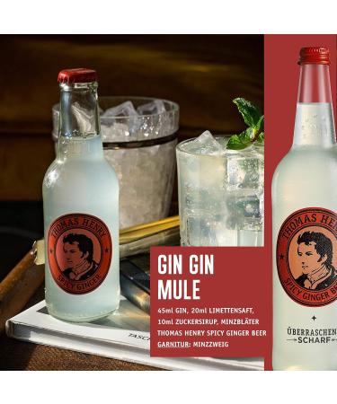 Thomas Henry Spicy Ginger Beer - 6 x 0.75L Glass Bottles | Perfect for Cocktails & Long Drinks - Buy Online on GoSupps.com