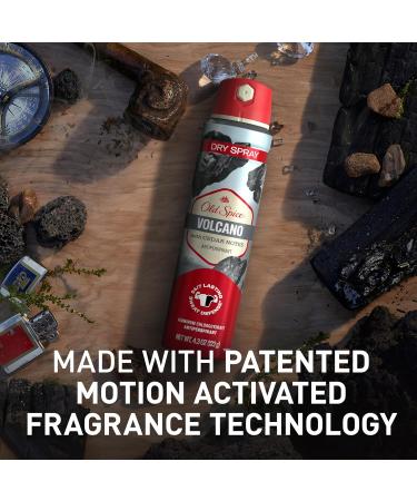 Old Spice Men's Antiperspirant & Deodorant Invisible Dry Spray - Volcano Scent 4.3 oz (Pack of 3) - International Shipping Available - Buy Online on GoSupps.com