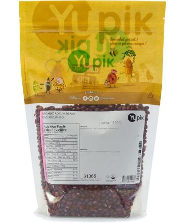 Yupik Organic Adzuki Beans Non-GMO Vegan Gluten-Free Pulses 1Kg 1 kg (Pack of 1) - Buy Online on GoSupps.com
