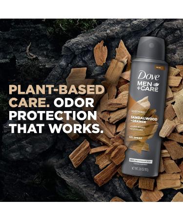 Dove Men+Care Antiperspirant Dry Spray Deodorant Sandalwood & Orange 48hr Protection 3.8oz - Buy Online on GoSupps.com