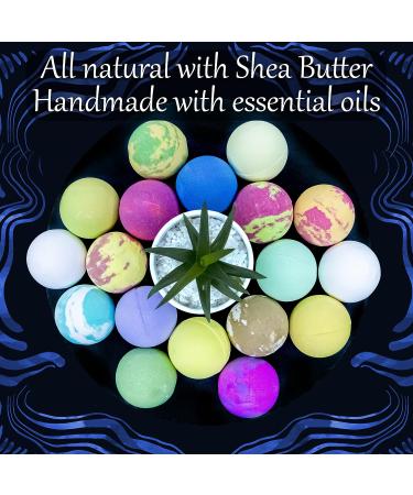 Bath Bombs for Men  Gift Set of 18 Scented Organic Handmade Bath Bombs of 2.5 oz with Natural Essential Oils. Perfect for Boyfriend  Husband  Father or Friend  by ZenseMe - Buy Online on GoSupps.com