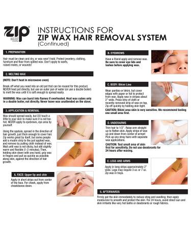 ZIP Wax Hot Hair Remover 7 Oz - Smooth Waxing Results (Pack of 1) - Buy Online on GoSupps.com