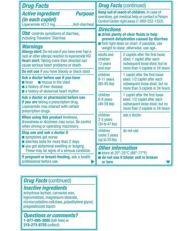 Imodium A-D Diarrhea Relief Caplets | Loperamide Hydrochloride Anti-Diarrheal Medicine | 24 ct - Buy Online on GoSupps.com