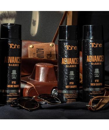 Tahe Advanced Barber Men's Shampoo for White Grey or Highlighted Hair No. 104 Grey 300 ml - Buy Online on GoSupps.com