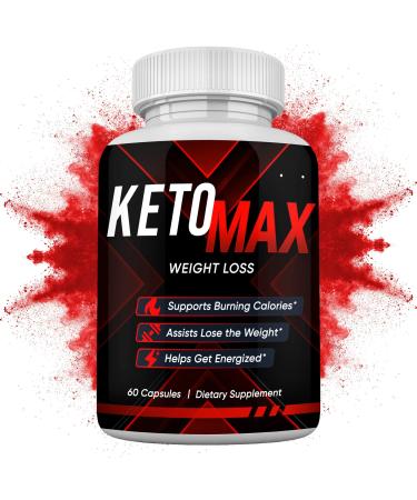 Keto MAX - Enhances Metabolism and Increases Stamina & Strength  Natural Apple Cider Vinegar w/ Mother, Green Tea, Caffeine, Raspberry Ketones - 60 CT