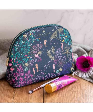 Sara Miller Beauty Underwater Spa Cosmetic Bag - Large Navy Organizer for Travel & Skincare - Buy Online on GoSupps.com