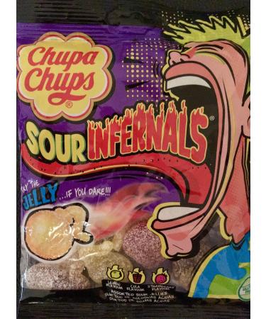 Chupa Chups Sour Infernals Assorted Sour Jellies 150g | Spanish Candy
