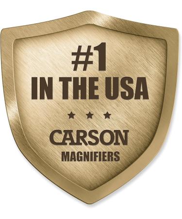 Carson LED Lighted Pocket Magnifier Grey - 2.5x, 4.5x, and 6x Zoom - PM-33 - Buy Online on GoSupps.com