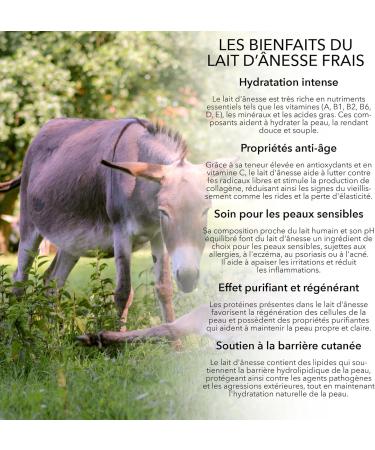 Nude Skin - Face and Body Care Set with Fresh Donkey Milk | Soap Face Cream Shower Gel Body Milk | All skin types Eczema Psoriasis Acne Anti-Wrinkle | Made in France - Buy Online on GoSupps.com