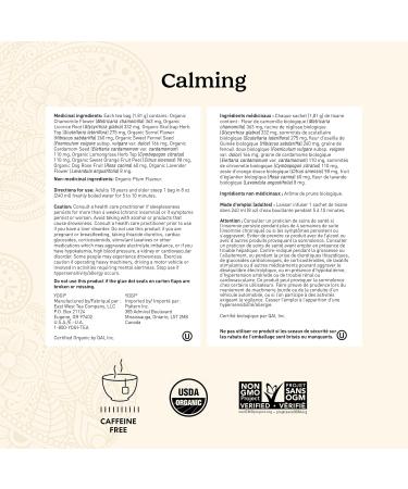 Yogi Tea - Calming (6 Pack) - With Chamomile Skullcap and Lavender - Caffeine Free Organic Herbal Tea - 96 Tea Bags - Buy Online on GoSupps.com