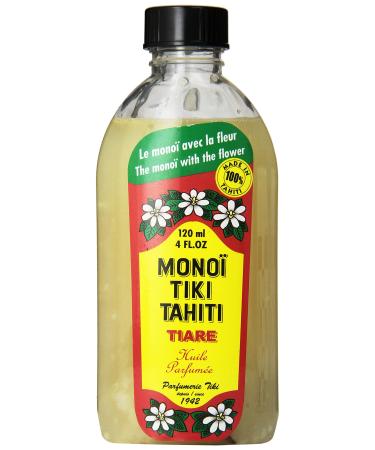 Monoi Tiki Tahiti Tiare Coconut Oil 4 Fluid Ounce