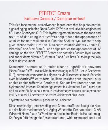 3Lab The Perfect Cream 60ml - Anti-Aging Moisturizer for Radiant Skin | International Shipping Available - Buy Online on GoSupps.com