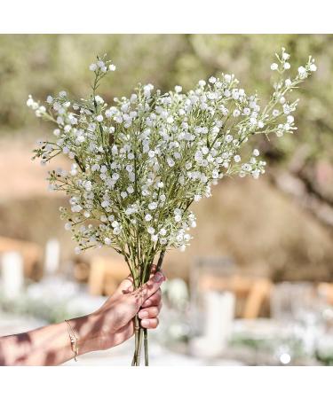 Ginger Ray Wedding Flowers - Gypsophilia Artificial Leaves Pack of 5 | White Baby's Breath for Elegant Decor - Buy Online on GoSupps.com