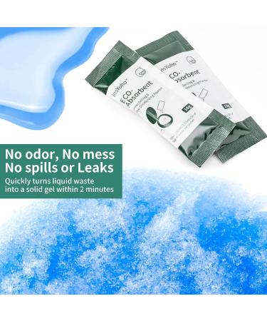 20 Pack Eco-Friendly Portable Toilet Chemicals for Camping - Poo Powder for Waste Treatment & Odor Control - Buy Online on GoSupps.com