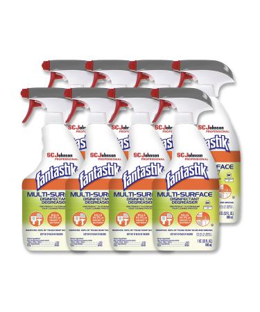 SC Johnson Professional, Fantastik Multi-Surface Cleaner & Disinfectant Spray Bottle, 32 Oz, Pack of 8 - Buy Online on GoSupps.com