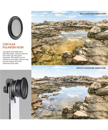 Z-Prime 16mm Multicoated Graduated Color Filter Kit for Ztylus Z-Prime Lens: CPL, Orange Sunset, Sky Blue, ND Filters - Buy Online on GoSupps.com