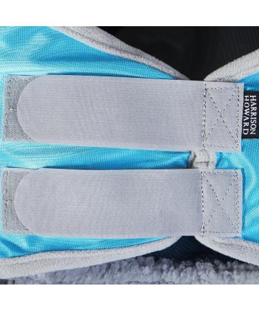Harrison Howard Caremaster Pro Luminous Horse Fly Mask - Large Eye Space Long Nose & Ears UV Protection - Voodoo Blue XL M Red - International Shipping Available - Buy Online on GoSupps.com