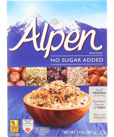 Alpen Cereal, No Sugar Added, 14 Ounce
