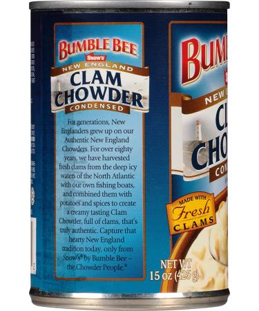 Snows New England Clam Chowder 15oz Cans (Pack of 12) - Condensed Chowder - Buy Online on GoSupps.com