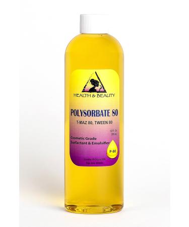 Polysorbate 80 T-MAZ 80 Tween 80 Solubilizer Surfactant & Emulsifier 100% Pure 12 oz - Buy Online on GoSupps.com