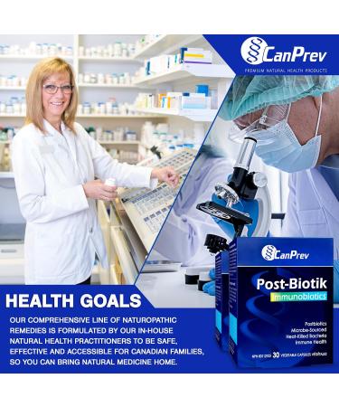 CanPrev - Post-Biotik Immunobiotics 30 v-caps - Postbiotic for Gut Health Supplement - Digestive Support Immune Support and Enzymes for Digestion Supplement - Gut Microbiome Lactobacillus Plantarum - Buy Online on GoSupps.com
