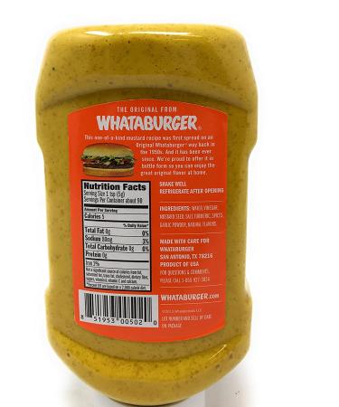 WHATABURGER Sauce Bundle - Mustard, Honey Mustard, Creamy Pepper, Jalapeno Ranch - Buy Online on GoSupps.com
