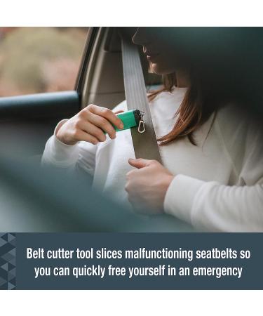 SABRE Safe Escape 3-in-1 Pepper Gel with Seat Belt Cutter & Window Breaker, Maximum Strength Pepper Spray, Snap Clip Keychain for Easy Carry & Fast Access, 25 Bursts, Easy to Use Flip Top Safety Mint Green - Buy Online on GoSupps.com