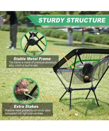 SENSECLUB Indoor Golf Chipping Net with Mat, Target, Tee & Balls - Backyard Golf Accessories for Swing Practice | Golf Gifts - Buy Online on GoSupps.com