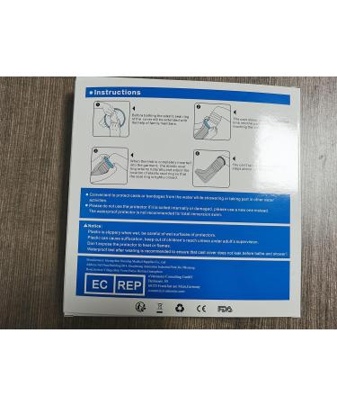 Waterproof Fasola Cast Cover Foot for Shower - Reusable Protector for Toe, Ankle Wound, Burns - Keep Wounds and Bandage Dry - Leg Cast Bag for Plaster Foot Dressing - S Waterproof - Buy Online on GoSupps.com