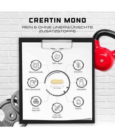 UltraFein Creatine - 240 Vegan Capsules | 3200mg High-Dose Creatine Monohydrate | Premium Quality | Laboratory Tested | Vegan-Friendly - Buy Online on GoSupps.com