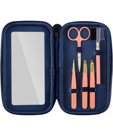 Pretty Useful Tools | Eyebrow Kit | Camo Coral | Stainless Steel | Scissors & Tweezers Included - Buy Online on GoSupps.com