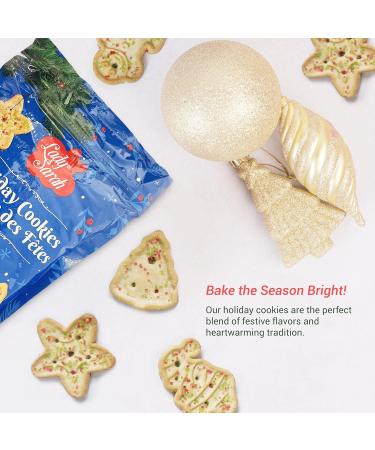 Lady Sarah Holiday Cookies Festive Shaped Biscuits with Colorful Sprinkles 263g - Perfect for Christmas & Holiday Celebrations - Buy Online on GoSupps.com
