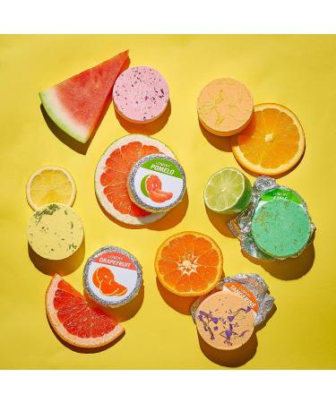 Fathers Day Shower Steamer Set - 7 Citrus Aromatherapy Bombs with Holder for Vaporizing Steam Shower - Relaxation Gifts for Women - Buy Online on GoSupps.com
