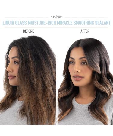 Drybar Liquid Glass Moisture-Rich Miracle Smoothing Sealant | Heat Protectant for Hair Lasts Through 3 Washes for Long-Lasting Frizz Resistance and High-Shine Finish Fine to Medium Hair 2 Fl Oz (Pack of 1) - Buy Online on GoSupps.com