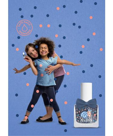 Buy Snails 516202 Children's Nail Polish Top Coat - Confetti Blue Water-Based Washable Vegan & Harmless for Safe Fun! - Buy Online on GoSupps.com