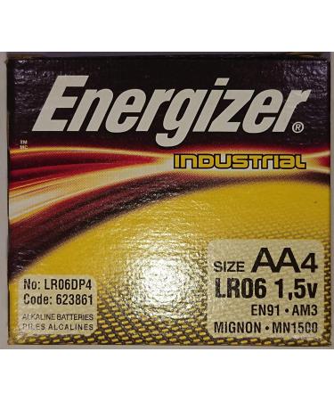 Energizer EN91 Industrial AA Batteries - Bulk Box of 144 - Made in USA/Singapore | International Shipping Available - Buy Online on GoSupps.com