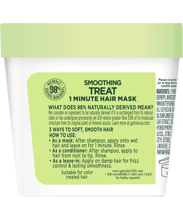 Garnier Fructis Smoothing Treat 1 Minute Hair Mask with Avocado - 3.4 fl oz - Buy Online on GoSupps.com