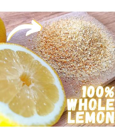 Pure Whole Dried Lemon Powder - Lemon Peel Zest for Turkish Tea, Cheesecake, Smoothies | Cleansing Powder for Lemon Tea | Coarse Lemon Powder - Buy Online on GoSupps.com