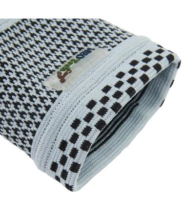 NeoTech Care Bamboo Fiber Wrist Band - Elastic & Breathable Sports Gear for Men & Women - Gray (1 Pair) - Perfect for Gym & Training - Buy Online on GoSupps.com