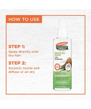 Palmer's Coconut Oil Formula Moisture Boost Curl Refresher Spray 8.5 Ounce 8.5 Fl Oz (Pack of 1) - Buy Online on GoSupps.com