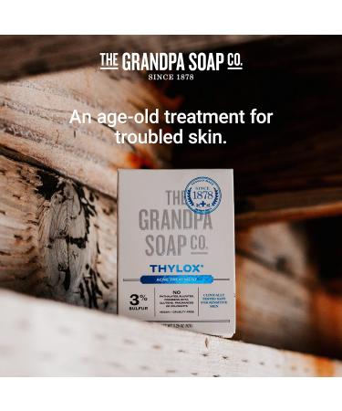 Grandpa's Thylox Acne Treatment Soap 3.25 oz - Pack of 2 - Buy Online on GoSupps.com
