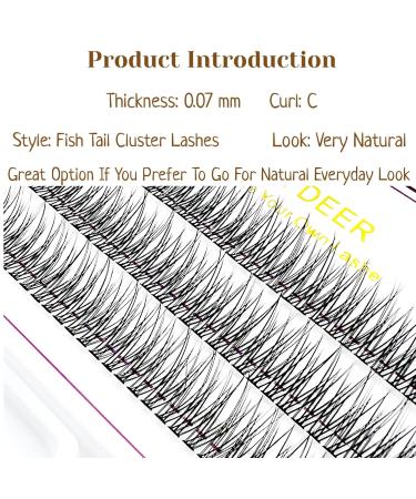 CB 3 Trays Cluster Eyelash Extensions - DIY Individual False Eyelashes C Curl Mermaid Fishtail 9-10-11mm Mixed Volume Lashes - Buy Online on GoSupps.com